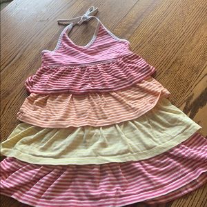 5 for $25 item
Hanna Andersson ruffle rainbow halter dress